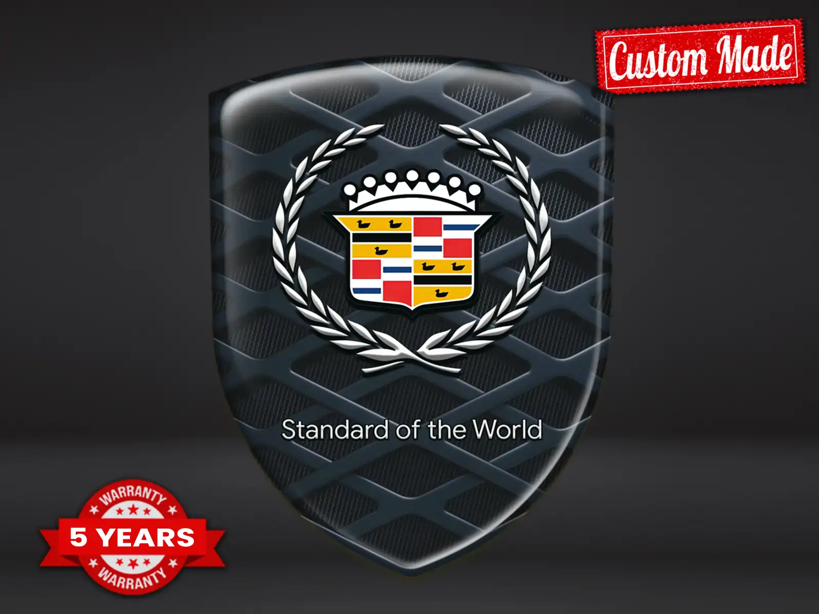 Cadillac Logosticker Premium Max Hochwertig Business